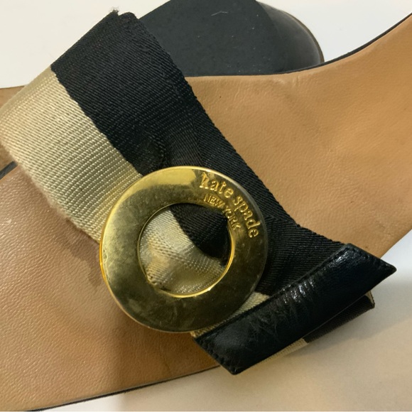 Kate Spade Sandals black and cream size 9B - Picture 9 of 10